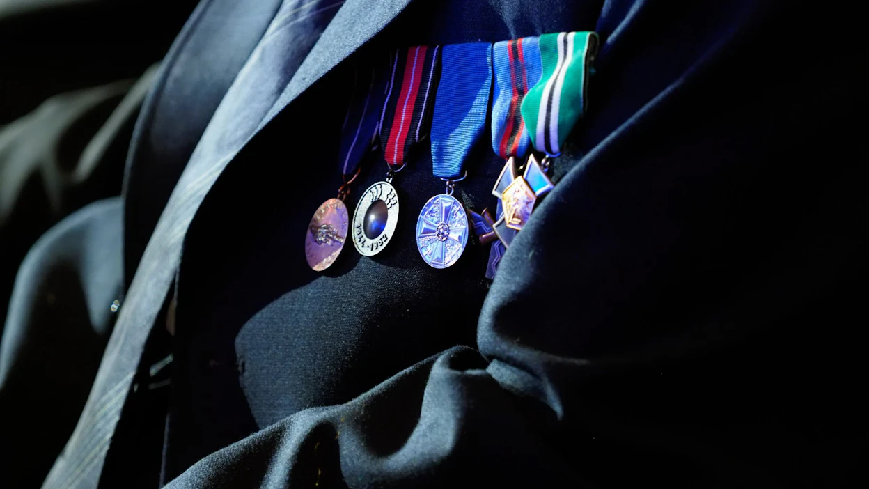 Veteraanipäivän valtakunnalliseen pääjuhlaan osallistuu sotaveteraaneja. Lehtikuva / Timo Hartikainen.