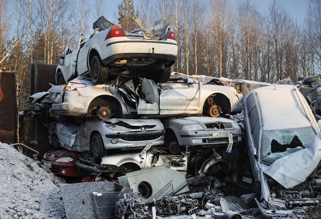 Metalliromua Jyväskylässä. Kuvituskuskuva.