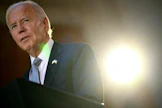  Presidentti Joe Bidenin mukaan tuki sisältää myös pitkän kantaman aseita. LEHTIKUVA / AFP. 