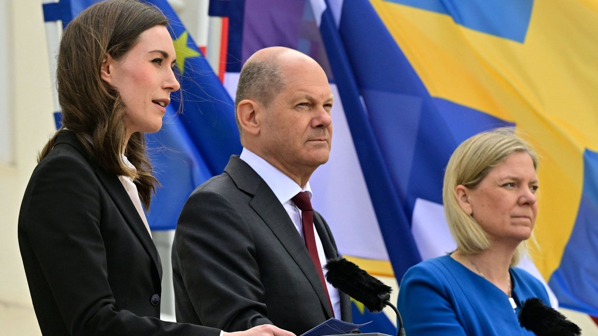 Scholz ja koko Saksan muu hallitus ovat keskustellet tänään Euroopan turvallisuustilanteesta Marinin ja Ruotsin pääministerin Anderssonin kanssa.