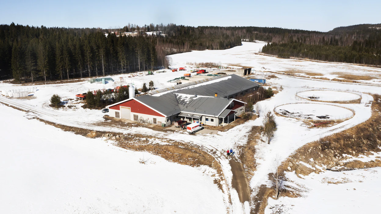 Maatila Vieremällä vuonna 2025. Kuvituskuva.