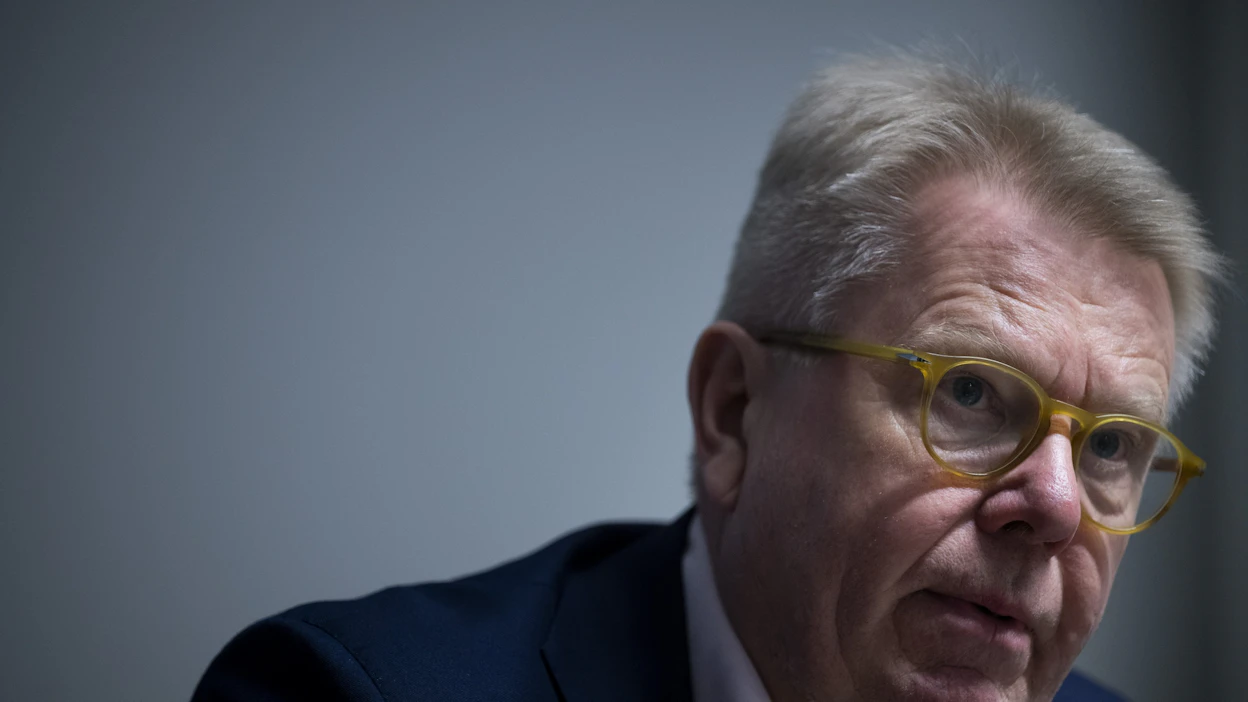 Elinkeinoelämän keskusliiton (EK) toimitusjohtaja Jyri Häkämies arvioi, että jos SDP on seuraava pääministeripuolue, sen hallitusohjelmassa on työmarkkinoihin liittyviä odotuksia ja linjauksia. LEHTIKUVA / Antti Aimo-Koivisto.