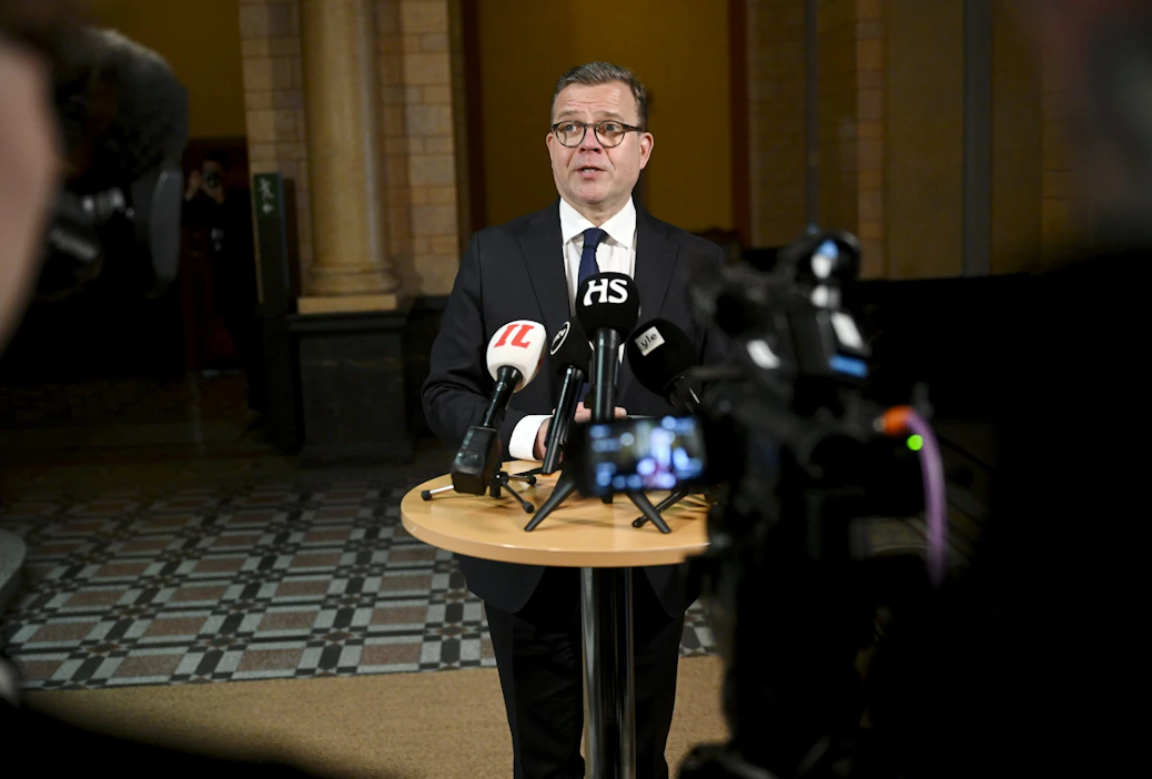 Petteri Orpo kommentoi neuvottelujen aikataulua sanomalla, ettei kyseessä ole nopeuskilpailu. LEHTIKUVA / ANTTI AIMO-KOIVISTO.