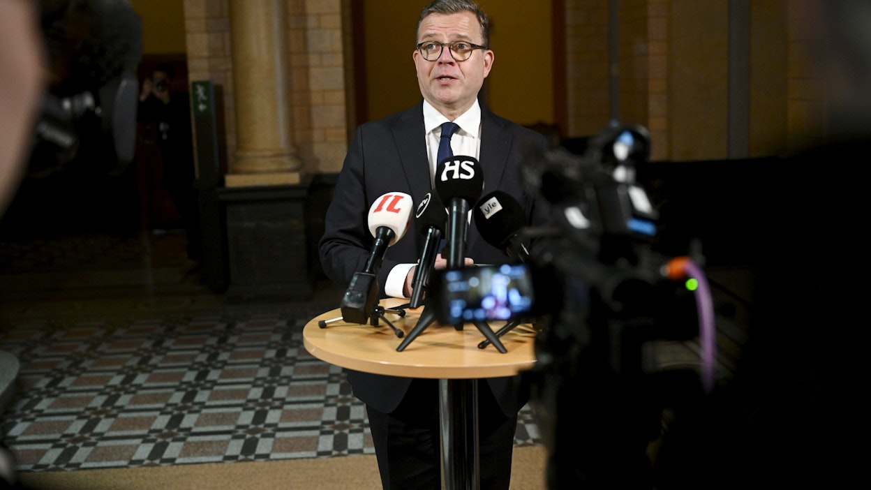 Petteri Orpo kommentoi neuvottelujen aikataulua sanomalla, ettei kyseessä ole nopeuskilpailu. LEHTIKUVA / ANTTI AIMO-KOIVISTO. 