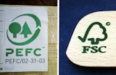 PEFC- ja FSC-sertifikaatit.