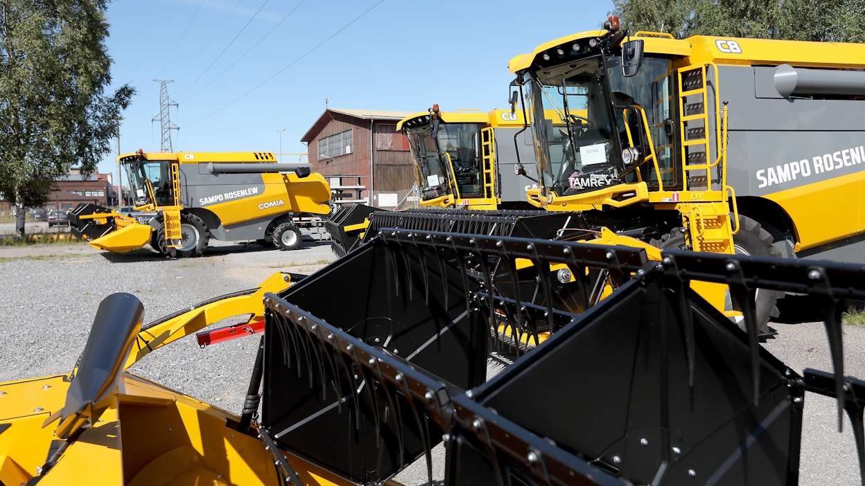 Arkistokuva Sampo-Rosenlewin tehdasalueelta Porista.