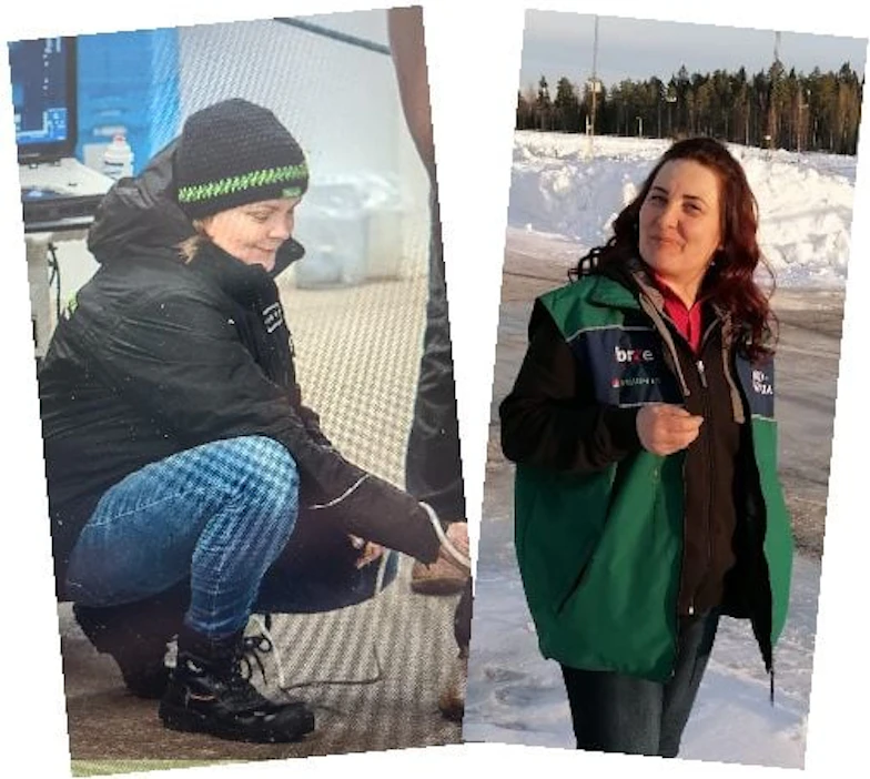 Keski-Suomen Ravirata Oy:n hallituksen puheenjohtajaksi valittiin Tiina Eskonen (vasemmalla). Riitta Kontro nousi uutena nimenä hallitukseen.