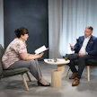 MT:n toimituspäällikkö Stina Haaso haastatteli UPM Fibres Suomen johtaja Petri Hakasta MT Livessä.