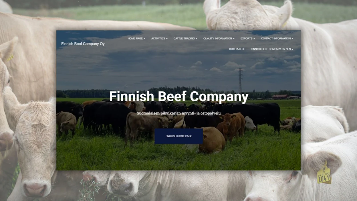 Finnish Beef Company tähtää kotimaan markkinoiden lisäksi vahvasti ulkomaille.
