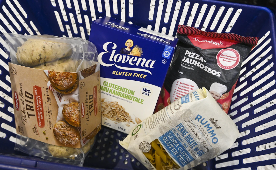 Tällä hetkellä ainoa hoito keliakiaan on elinikäinen gluteeniton ruokavalio. MARKKU ULANDER / LEHTIKUVA.