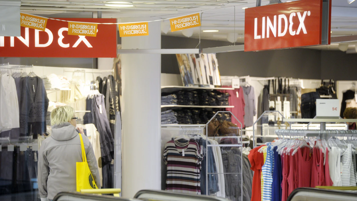 Lindexin liikevaihto muodosti viime vuonna yli kaksi kolmasosaa Stockmann-konsernin liikevaihdosta. LEHTIKUVA/VESA MOILANEN.