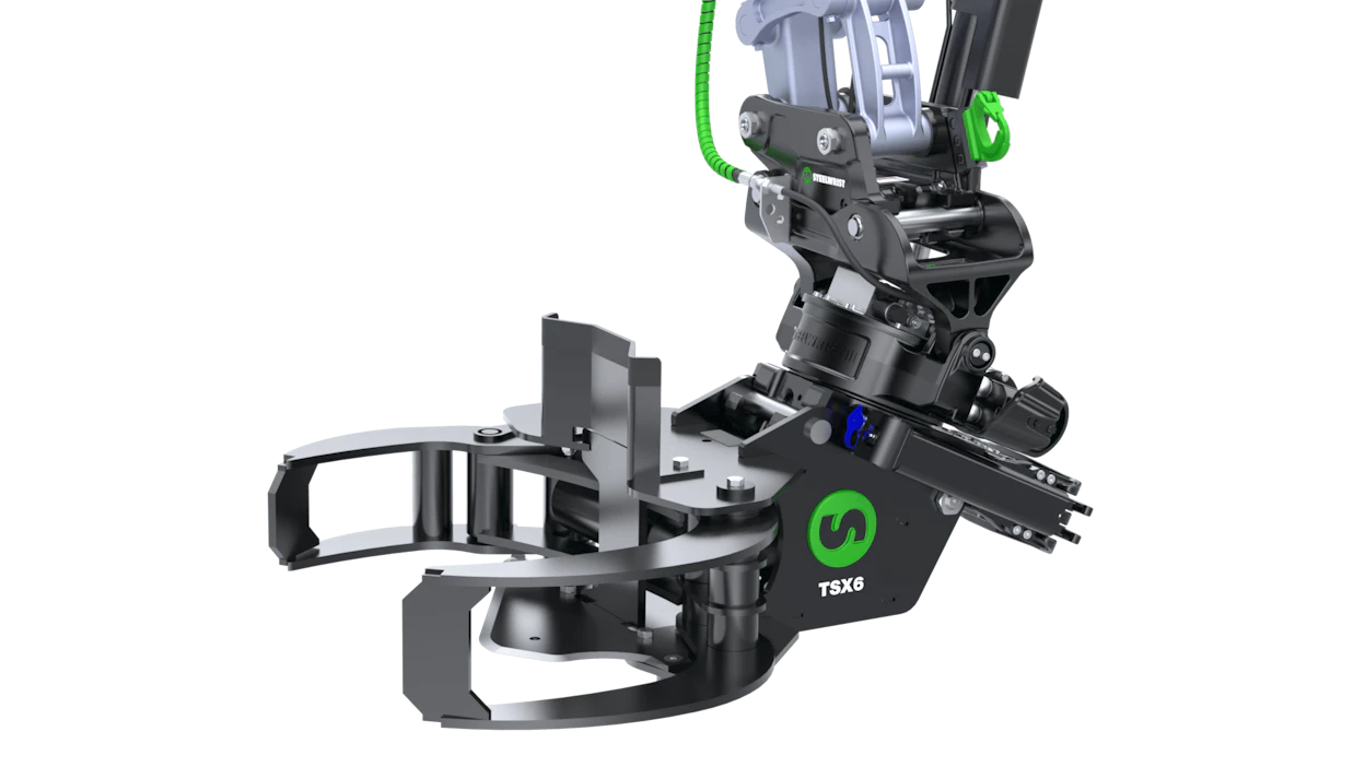 Steelwrist TSX6 -energiapuukoura esitellään Bauma-näyttelyssä 7.–13.4.2025