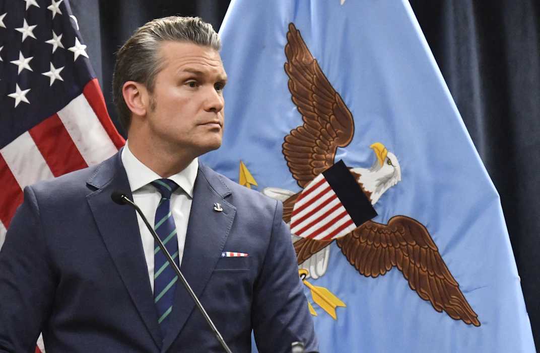 Arkistokuvassa Yhdysvaltojen puolustusministeri Pete Hegseth. AFP/LEHTIKUVA.