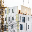 Penttilänrantaan Joensuuhun rakennettiin korkeaa puukerrostaloa vuonna 2018.