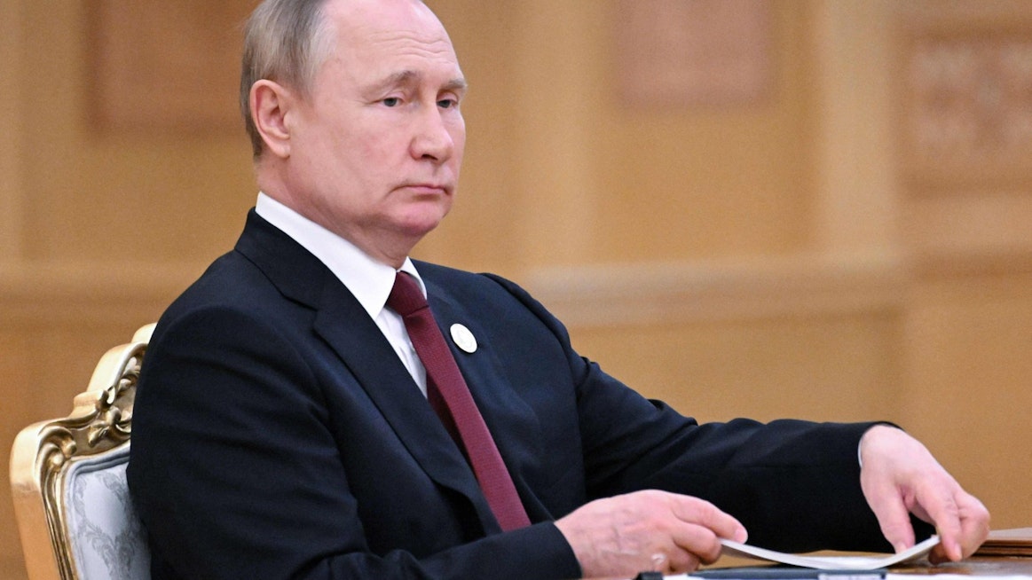 Venäjän presidentti Vladimir Putinin mukaan Suomi ja Ruotsi voivat liittyä sotilasliitto Natoon koska vain, jos näin toivovat. LEHTIKUVA/AFP.