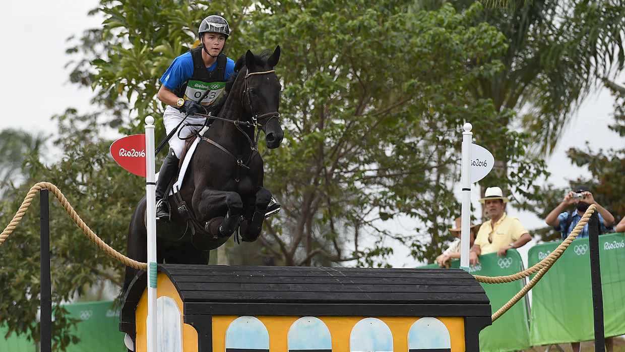 Elmo Jankari ja Duchess Desiree Rion olympiaradalla.