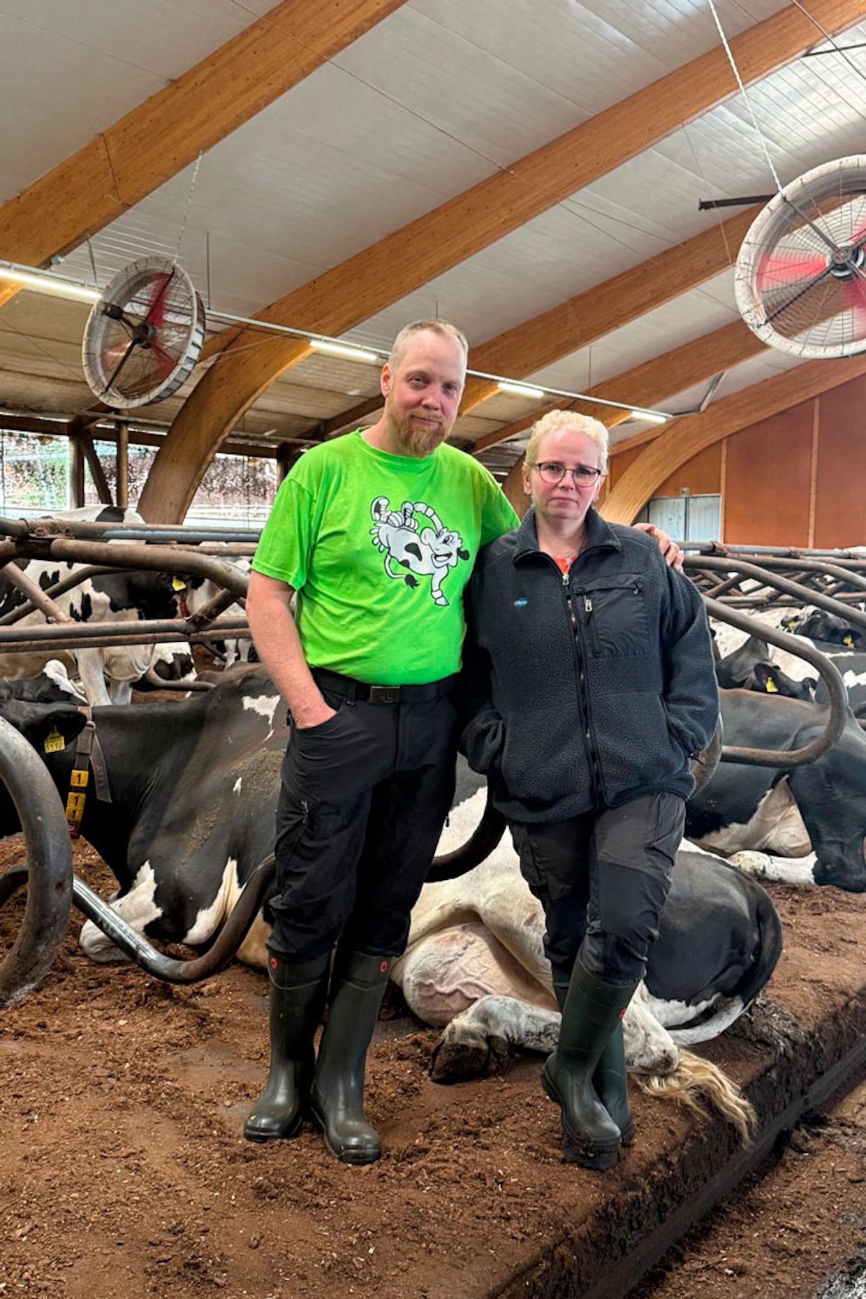 Maituri Oivallus -konseptin robottirehua testattiin Jyrki ja Susanna Koivumäen tilalla keväällä 2026.