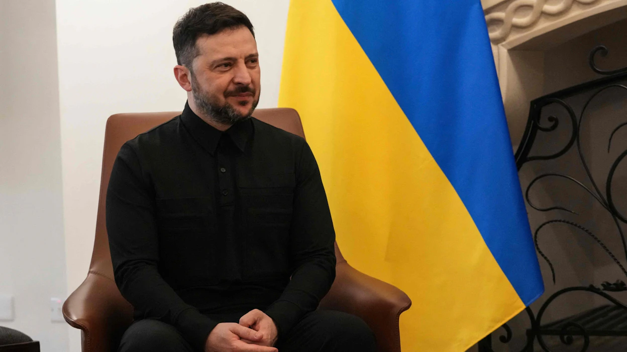 Ukrainan presidentti Volodymyr Zelenskyi sanoi, että Ukraina toivoo tulevien neuvotteluiden selkeyttävän Yhdysvaltojen kanssa valmisteltuja asiakirjoja. AFP / LEHTIKUVA.