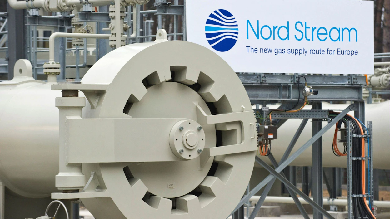 Energiajätti Gazprom ilmoitti perjantaina, että Nord Stream 1 -kaasuputki pysyy suljettuna, kunnes putkijärjestelmän turbiini on korjattu. LEHTIKUVA/AFP.