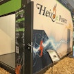Heizoe Power oli Agritechnicassa esillä konttiratkaisuna. Tarjolla on CHP-ratkaisu eli yhdistetty sähkön- ja lämmöntuotanto.