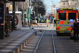 Paikallisen Mannheimer Morgen -lehden mukaan kaupungissa oli meneillään markkinat, joiden oli määrä päättyä huomenna. LEHTIKUVA / DPA.
