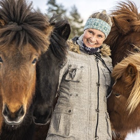 Jenni Kurki kertoo, että Islannissa hevoset ovat rokottamattomia. Sinne ei saa viedä hevosia eikä käytettyjä varusteita lukuun ottamatta omia kenkiä ja housuja. Kuva on hänen tilaltaan Nurmijärveltä.
