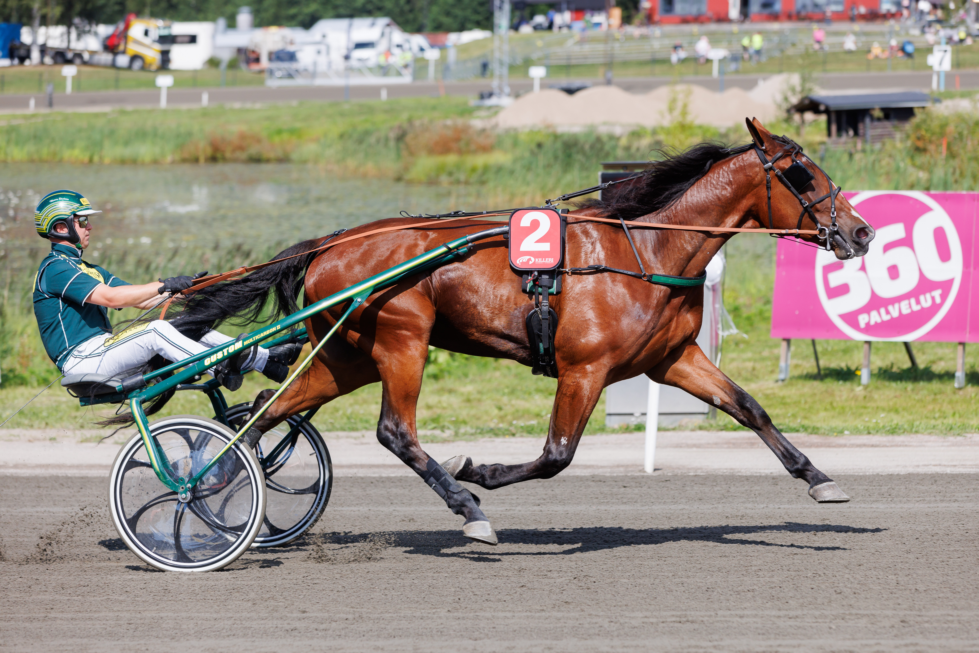 Hannu Torvisen ohjastama Green River’s Zack hallitsi Ponsse Cupin finaalia johtopaikalta alusta loppuun. Kuva viime vuoden heinäkuulta Killerin kuninkuusraveista.