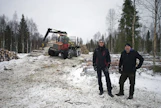 Markus Viitalan (vas.) ja Jouni Väisäsen metsätilat ovat Lapissa ja Koillismaalla.