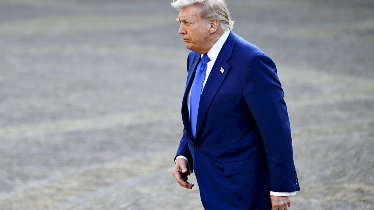 Yhdysvaltain presidentti Donald Trump on sanonut, että sunnuntaisten iskujen kohteena olleet uraanin rikastuslaitokset Iranissa tuhoutuivat. LEHTIKUVA / Emmi Korhonen.
