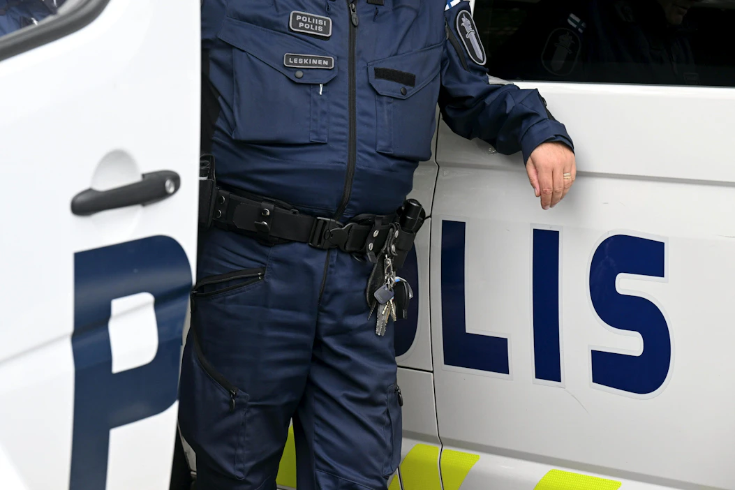 Poliisi sai tiedon kouluiskusuunnitelmasta ennen suunniteltua tekopäivää eikä kenellekään ehtinyt aiheutua konkreettista vaaraa. LEHTIKUVA / JUSSI NUKARI .