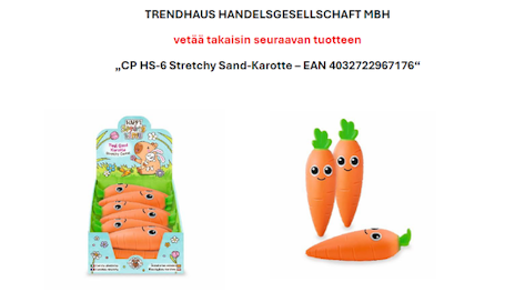 Stressilelua on myyty XS Lelujen myymälöissä. 