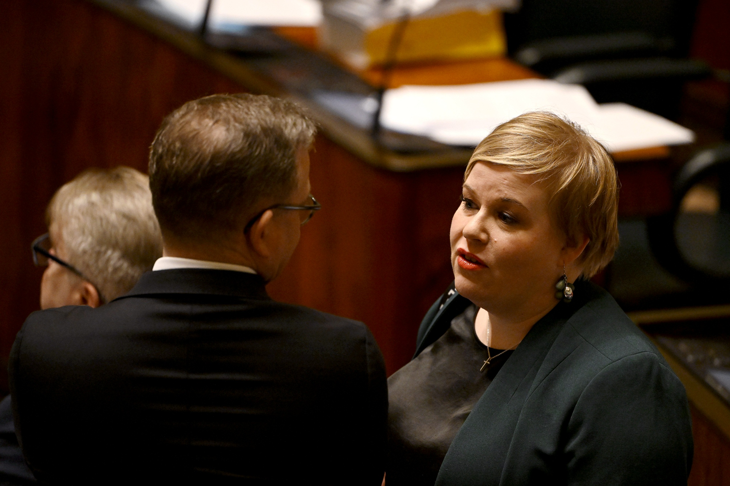 Keskustan entinen puheenjohtaja, kansanedustaja Annika Saarikko. LEHTIKUVA / Antti Aimo-Koivisto. 