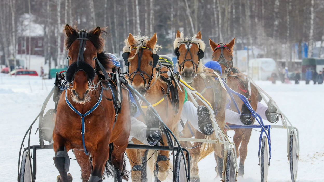 Kangasniemen jääraveissa 2017 näytti tältä. Jyväskylässä maaliskuussa on luvassa jääravien SM-kisat eri urheilulajien SM-kisaviikolla.
