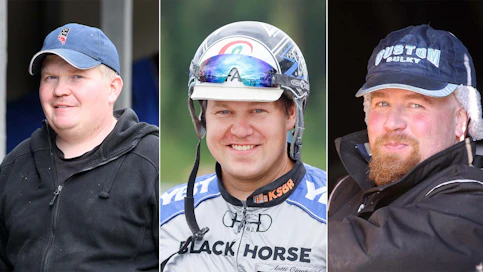 Kuninkuusravikandidaatteja löytyy tänä vuonna muun muassa Timo Väisäsen (vas.), Antti Ojanperän ja Esa Heikkisen talleista.