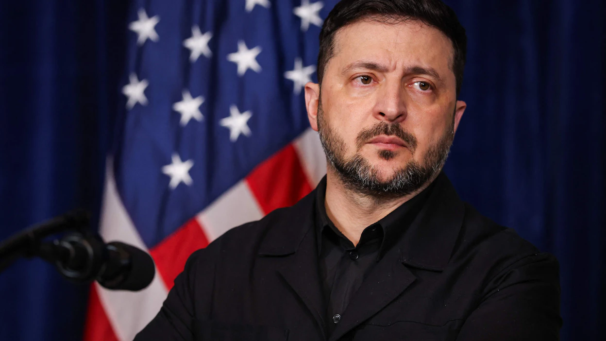 Ukrainan presidentti Volodymyr Zelenskyi kertoo medialle pyytäneensä Trumpia harkitsemaan pidempiä, 30–50 vuoden pituisia turvatakuita.