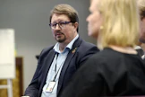 THL:n Mika Salminen kertoi koronatilanteesta keskiviikkona. LEHTIKUVA / MIKKO STIG. 