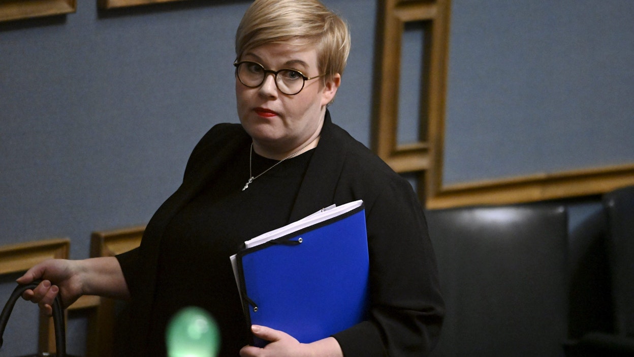 Keskustan puheenjohtajan Annika Saarikko totesi Uutissuomalaisen haastattelussa, ettei nykyinen hallitus olisi enää olemassa, jollei hallituskaudelle olisi osunut suuria kriisejä. LEHTIKUVA / Vesa Moilanen. 