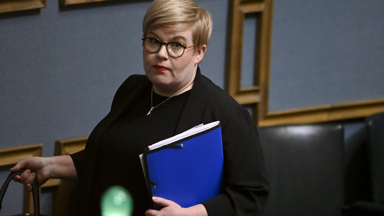 Keskustan puheenjohtajan Annika Saarikko totesi Uutissuomalaisen haastattelussa, ettei nykyinen hallitus olisi enää olemassa, jollei hallituskaudelle olisi osunut suuria kriisejä. LEHTIKUVA / Vesa Moilanen.